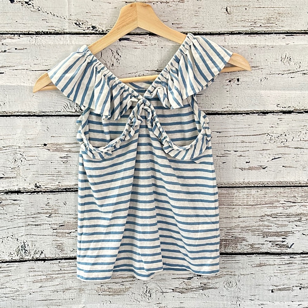 CrewCuts Ruffle Sleeve Crossback Top - Picture 2 of 2